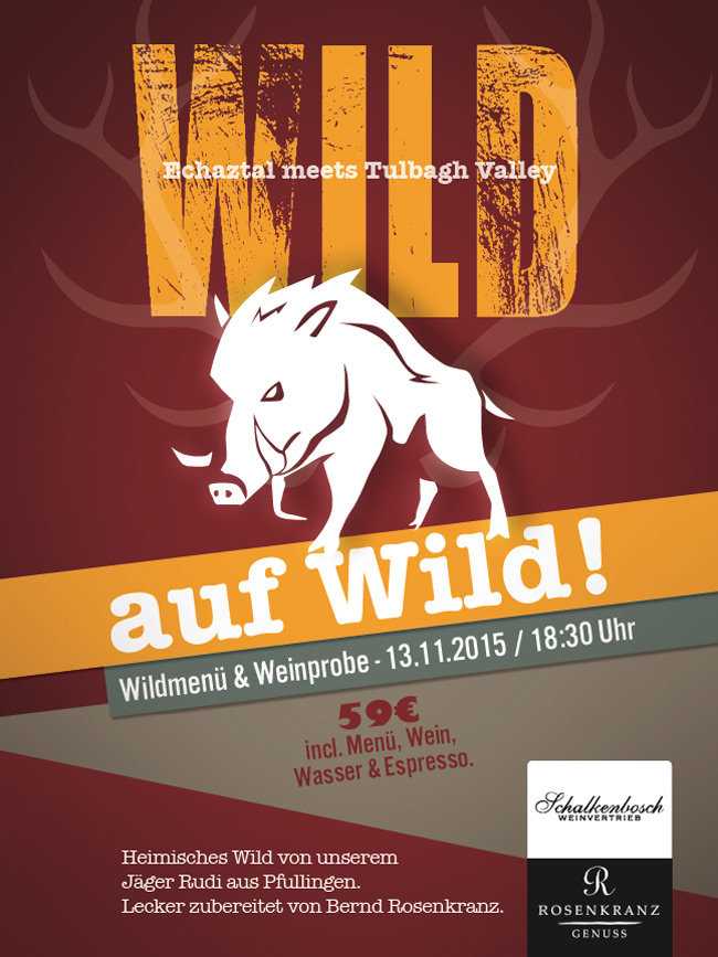 Wild auf Wild Rosenkranz Plakat - Design